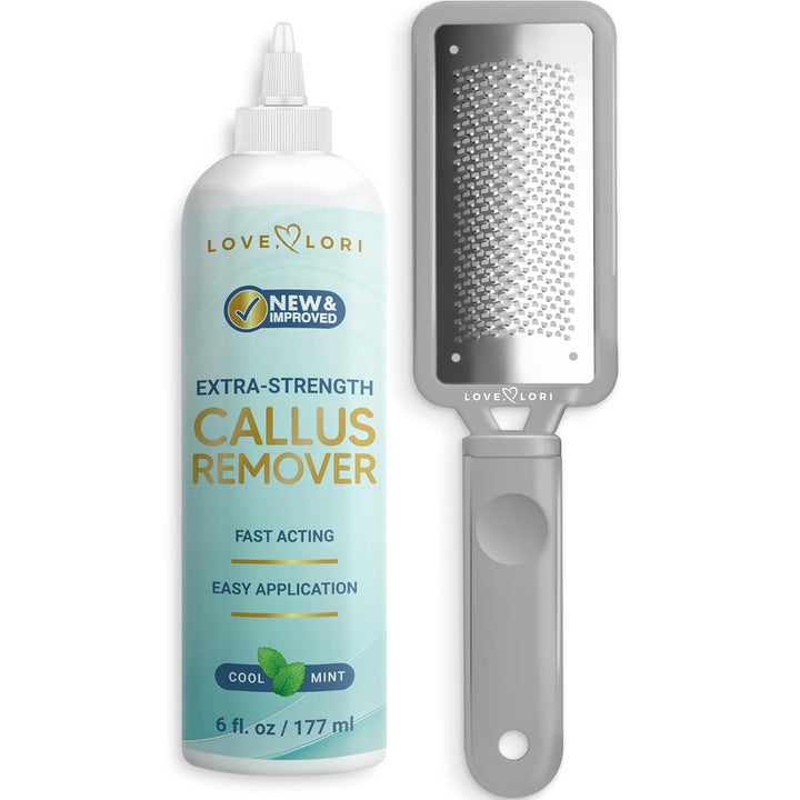 Callus Remover for Feet (Extra Strength) Foot Callus Remover Gel - Feet Scrubber, Pedicure Spa Tools, 6Oz