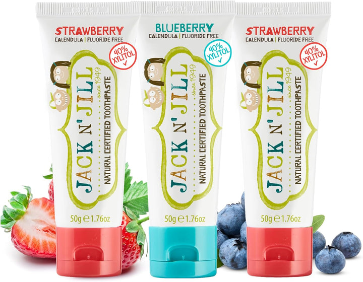 Natural Toothpaste for Baby and Infants - Fluoride Free Training Toothpaste, 40% Xylitol, Bpa-Free - Flavor Free, 1.76 Oz (Pack of 1)