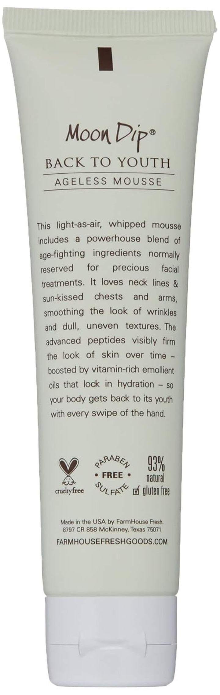 Farmhouse Fresh Moon Dip Back to Youth Ageless Mousse for Hands, Oatmeal, 2 Fl. Oz.