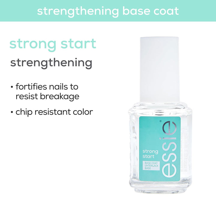 Nail Care, 8-Free Vegan, Strong Start Base Coat, Strengthening Nail Polish, 0.46 Fl Oz