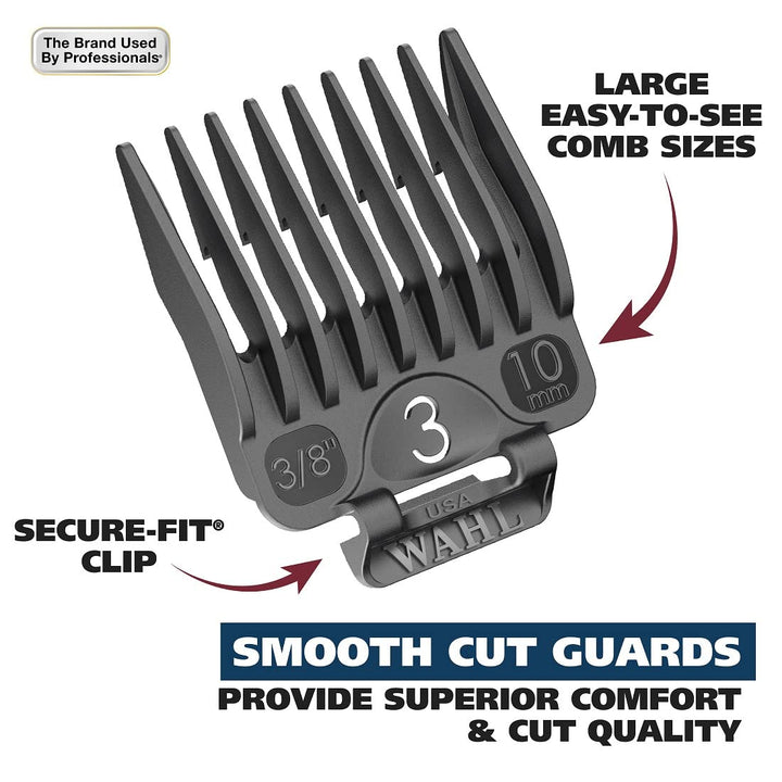 USA Chrome Pro Corded Clipper Complete Haircutting Kit for Men – Powerful Total Hair Clipping, Beard Trimming, & Grooming - Model 3024635