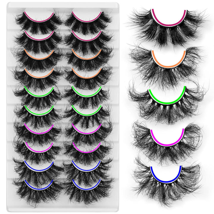 Mink Lashes Full Volume False Eyelashes 18Mm Dramatic Faux Mink Eyelashes Natural Look Cat Eye Volume Eye Lashes Multipack by