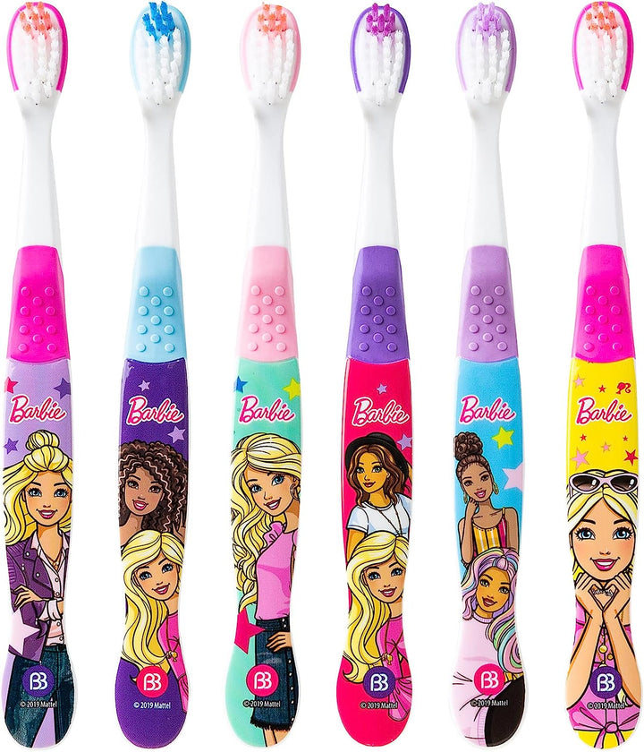 6 Pack Barbie Toothbrushes for Kids, Children'S Toothbrushes, Soft Bristle Toothbrushes for Kids