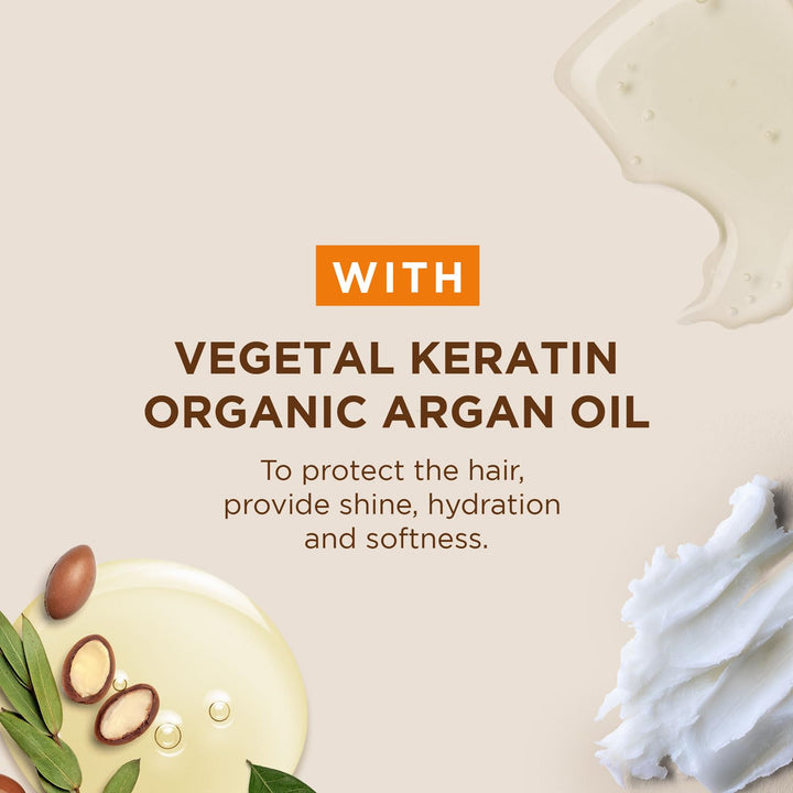 Brazilian Straightening Kit, 12 Weeks of Home Use Professional Straightening, with Organic Argan Oil, Shea Butter, Keratin & Amino Acids, for Straighter, Softer and Shinier Hair, All Hair Types