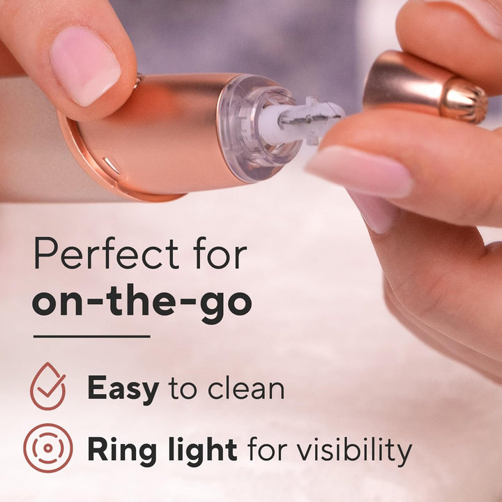 Brows Eyebrow Hair Remover for Women, Electric Eyebrow Razor for Women with LED Light for Instant and Painless Hair Removal