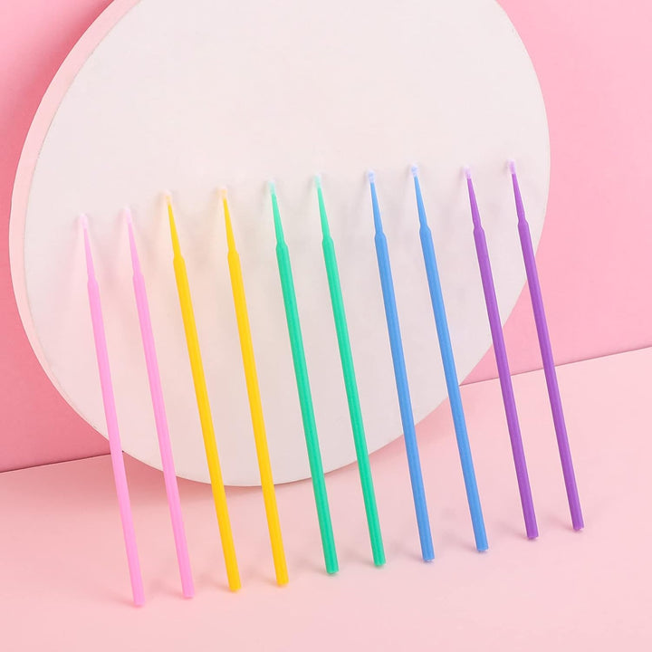 500 Pcs Micro Applicator Brush, Micro Swabs, Disposable Eye Lashes Mascara Wands for Eyelash Extension