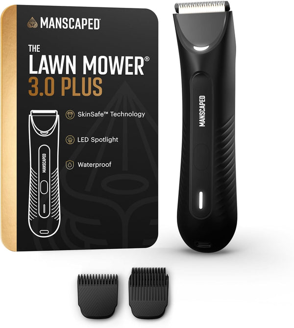 ® the Lawn Mower® 3.0 plus Groin & Body Hair Trimmer – Updated Skinsafe™ Trimmer Blade, Waterproof Wet/Dry Groomer, USB-C Rechargeable, Men’S Wireless Ball Shaver