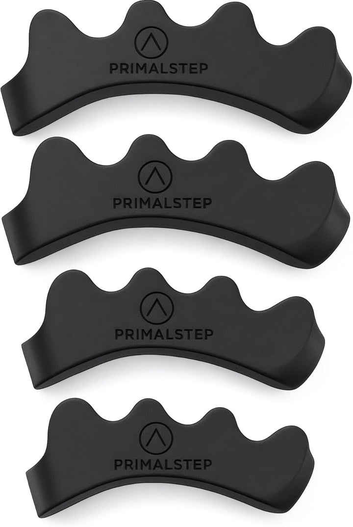 Primalstep Toe Separators - Doctor Recommended - Supports Foot Discomfort from Bunions & Plantar Fasciitis - Toe Spacers for Athletic Mobility, Toe Splay & Alignment - for Men & Women (S/M)