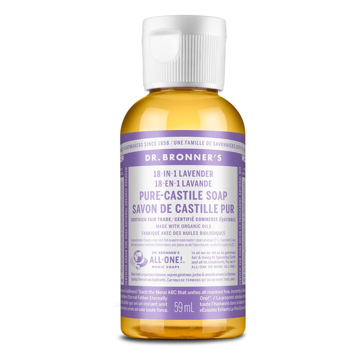 ’S Pure-Castile Magic Liquid Soap - Made with Regenerative Organic Certified Oils - 18-In-1 Uses for Face, Body, Hand, Hair- Gentle on Sensitive Skin - All Natural Body Wash- Lavender, 32Oz