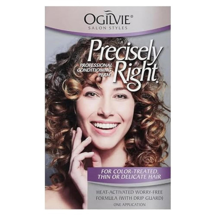Salon Styles Precisely Right Professional Conditioning Perm Kit - Ideal for Color-Treated, Thin, or Delicate Hair - 1 Application
