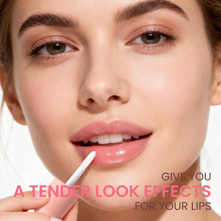 DEROL Lip Plumper by , Natural Lip Plumper and Lip Care Serum, Lip Enhancer for Fuller, Lip Mask, Beautiful Fuller, Hydrating & Reduce Fine Lines 5.5ML (Day& Night)