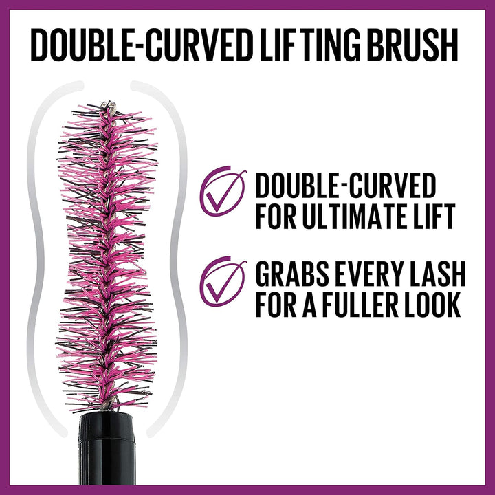 the Falsies Lash Lift Washable Mascara Volumizing, Lengthening, Lifting, Curling, Multiplying, Eye Makeup, Very Black, 1 Count