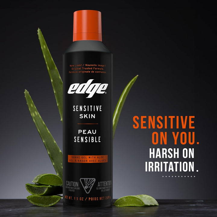 Shaving Gel for Men, 9.5Oz, 2 Pack Mens Shave Gel with Aloe, Mens Shaving Cream Sensitive Skin Shave Gel - Moisturizes, Protects, and Soothes