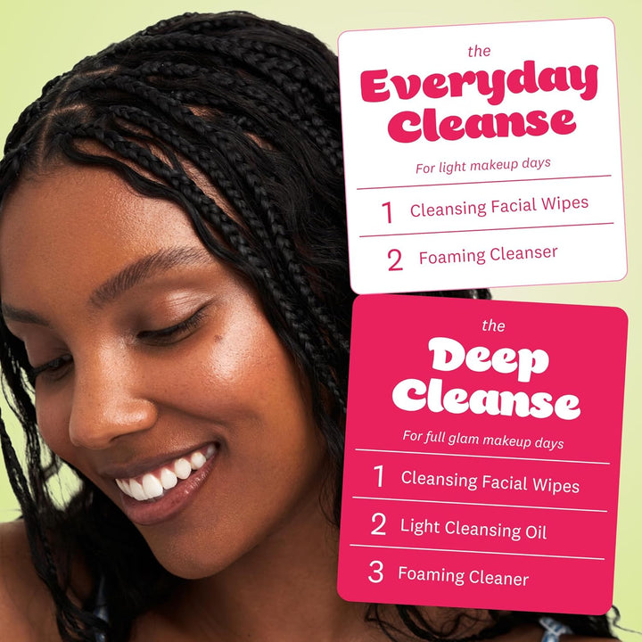 Rice Water Bright Light Facial Cleansing Oil, Daily Makeup Remover, Oil Cleanser, Vegan, Korean Skin Care with Jojoba Oil, Face Pore Cleanser, 150Ml