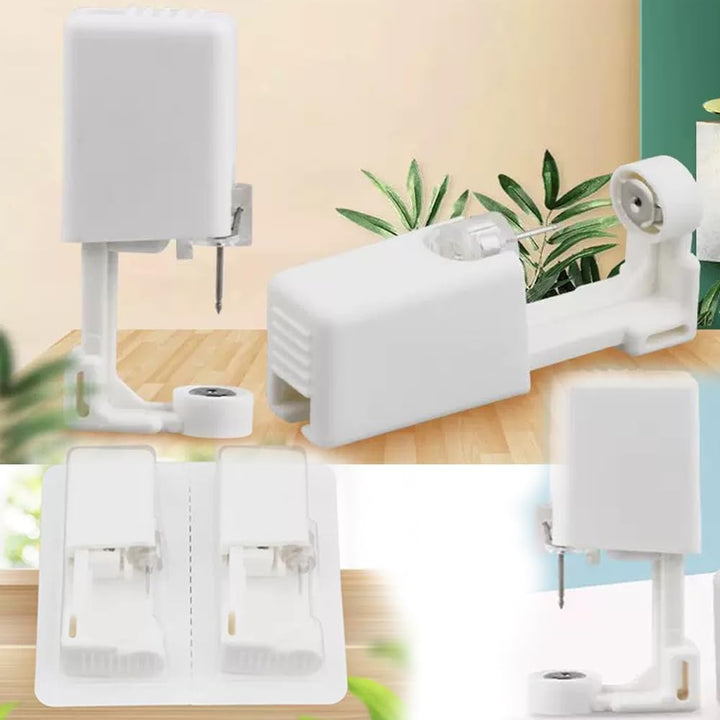 Ear Piercing Kit, 2 Pcs Disposable Ear Piercing Gun with Preloaded Ear Stud, at Home Self Ear Piercing Gun Kit