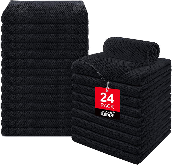 5 Pack Microfiber Hair Towels - 40 X 20 Inches Super Soft, Fast Drying Turbans for Long, Thick, Curly Hair - anti Frizz Wrap with Elastic Strap