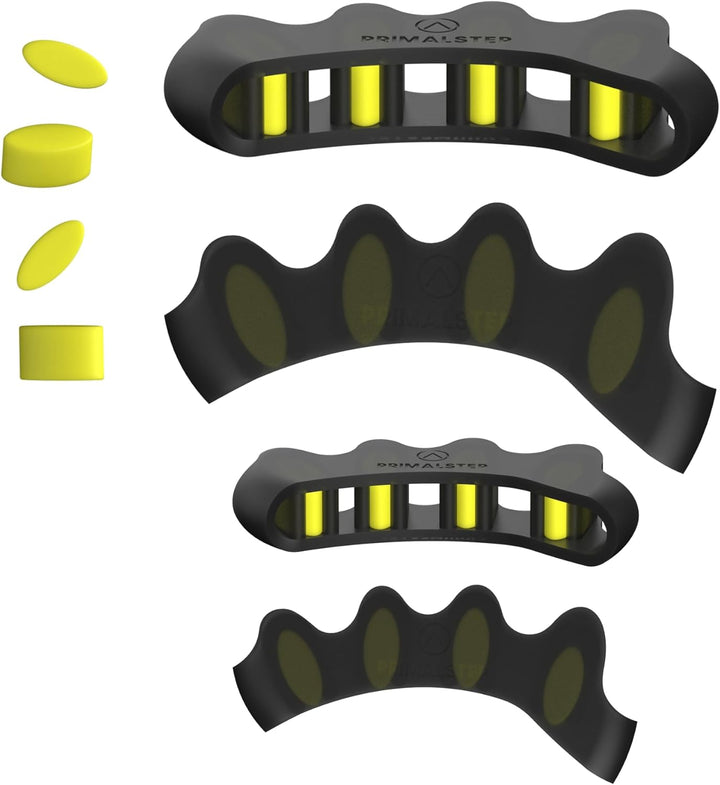 Primalstep Toe Separators - Doctor Recommended - Supports Foot Discomfort from Bunions & Plantar Fasciitis - Toe Spacers for Athletic Mobility, Toe Splay & Alignment - for Men & Women (S/M)
