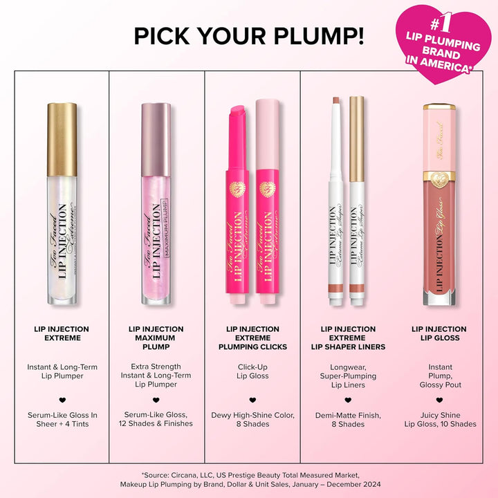 Lip Injection Maximum Plump Extra Strength Lip Plumper Gloss | Hydrating, Volumizing, + Plumping, 0.14 Fl Oz