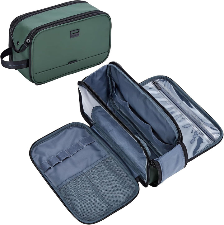 Toiletry Bag for Men, Water-Resistant and Leak-Proof Dopp Kit with Large Capacity for Toiletries