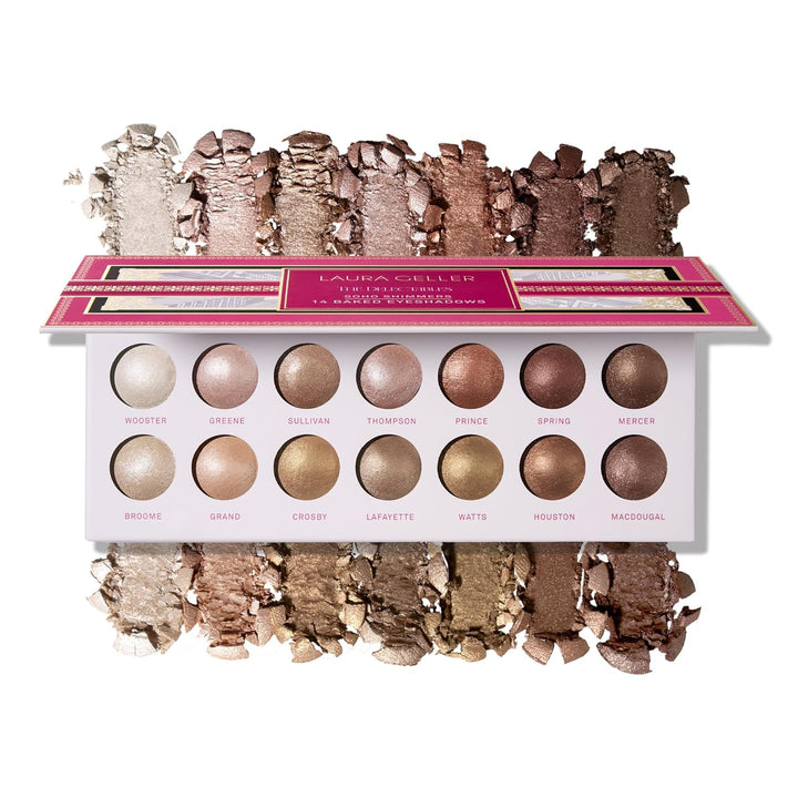 the Delectables Earthy Essentials Baked Eyeshadow Palette | 14 Pigmented Eyeshadows Blendable Natural Look