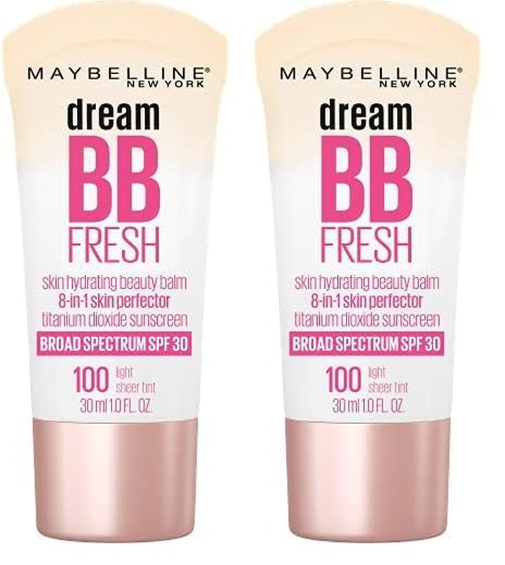 Dream Fresh Skin Hydrating BB Cream, 8-In-1 Skin Perfecting Beauty Balm with Broad Spectrum SPF 30, Sheer Tint Coverage, Oil-Free, Medium, 1 Fl Oz
