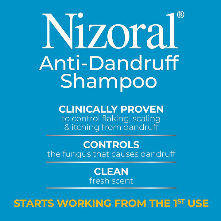 Anti-Dandruff Shampoo with 1% Ketoconazole, 14 Fl Oz, Fresh Scent, anti Fungal Shampoo