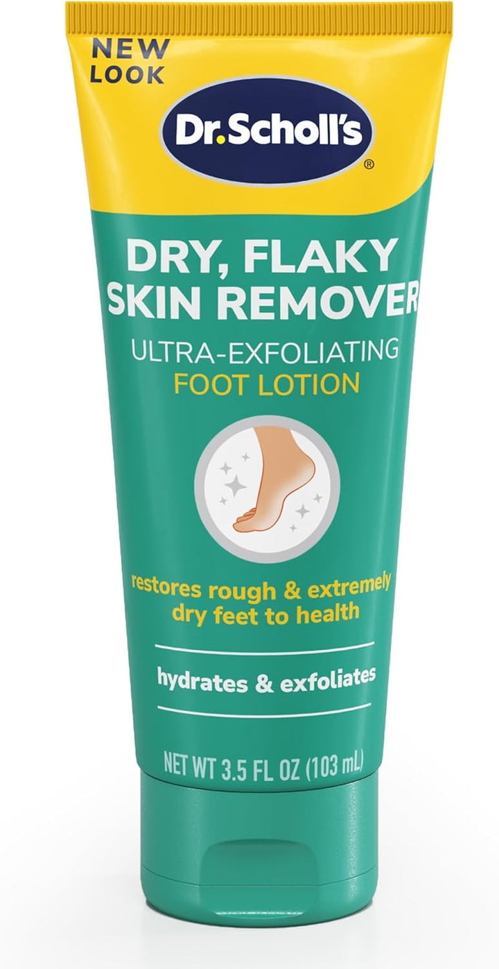 Dry, Flaky Skin Remover Ultra Exfoliating Foot Lotion Cream, 3.5 Oz, Moisturizer with Urea for Rough Dry Cracked Feet, Heal and Soothe for Healthy Looking Feet, Intensive Foot Skin Care