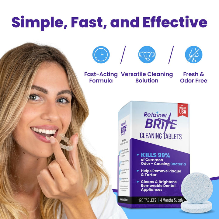 - Retainer Cleaner Tablets for Invisalign, Mouth Guard Cleaner, Night Guard Cleaner and More. Cleaning Tablets for Ultrasonic Cleaners. 120 Tablets - 4 Month Supply. Made in USA