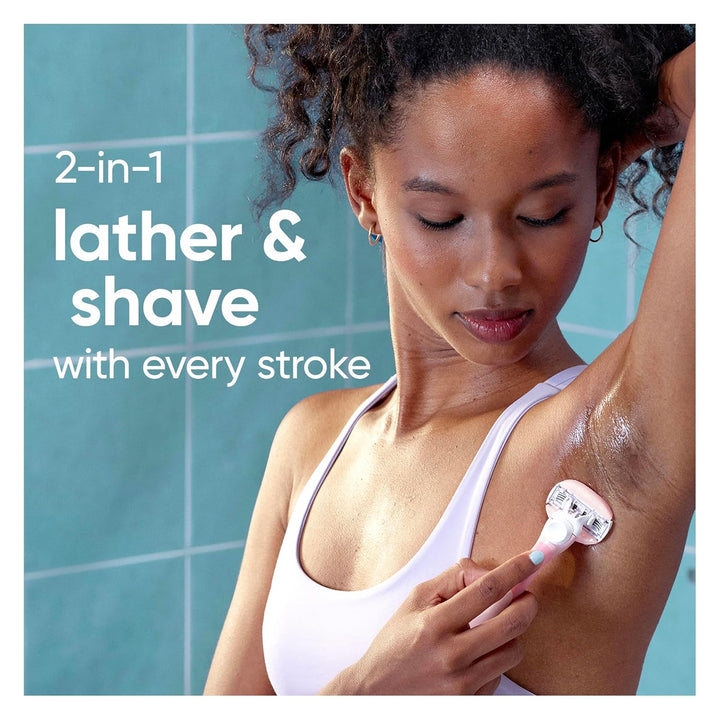 Comfortglide White Tea Women'S Razor Blades, 3-Blade Razor Refills, 6 Count