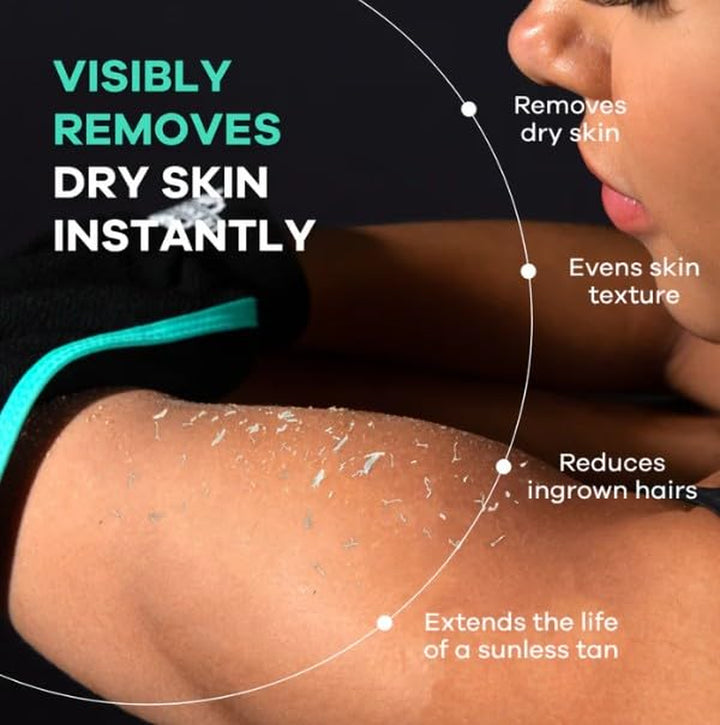 - Deep Exfoliating Glove - Polishing Mitt Body Scrubber - Korean Skin Cleaner Exfoliator & Dead Skin Buffing Treatment - Gifts for Women & Men - Keratosis Pilaris Scrub Remover - (1 Pack)