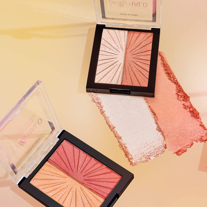 Megaglo Blushlighter, Blendable Blush & Highlighter Set, Shimmery Metallic Finish, Flash Me