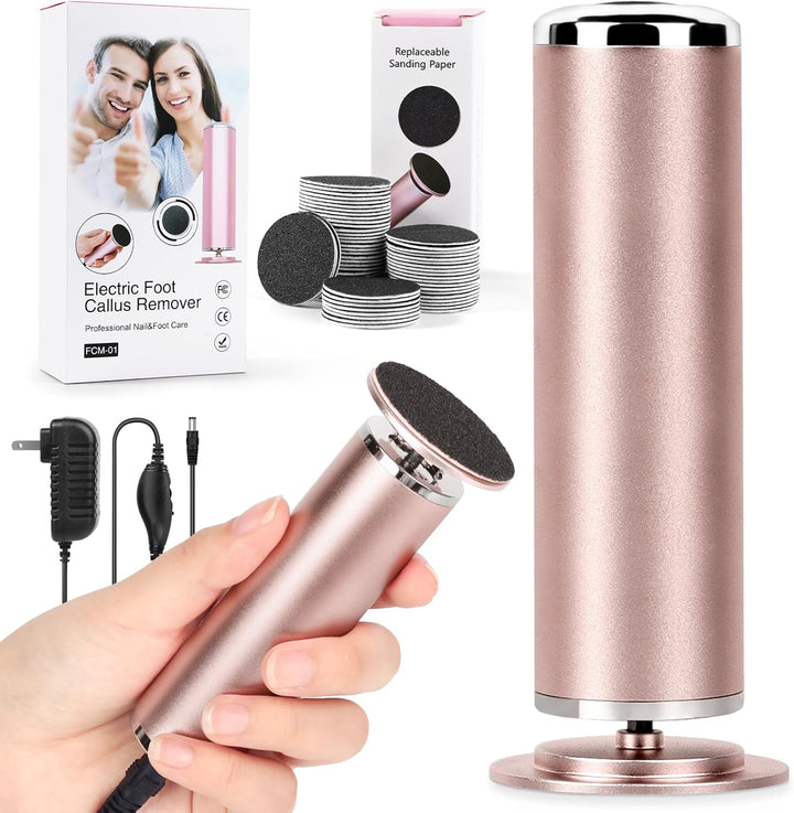 Electric Foot Callus Remover: Adjustable Speed Foot File for Cracked Heels - Working Women'S Summer Pedicure Tool with 60Pcs Sandpaper Discs - Dead Skin Remover for Dry Feet At-Home