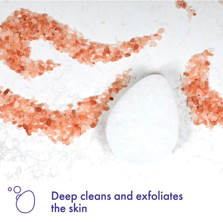 Regular Facial Sponge, Dermatologist Developed, Removes Deep down Dirt & Makeup That Causes Breakouts and Blackheads, Reusable, Exfoliating, White, 1 Count