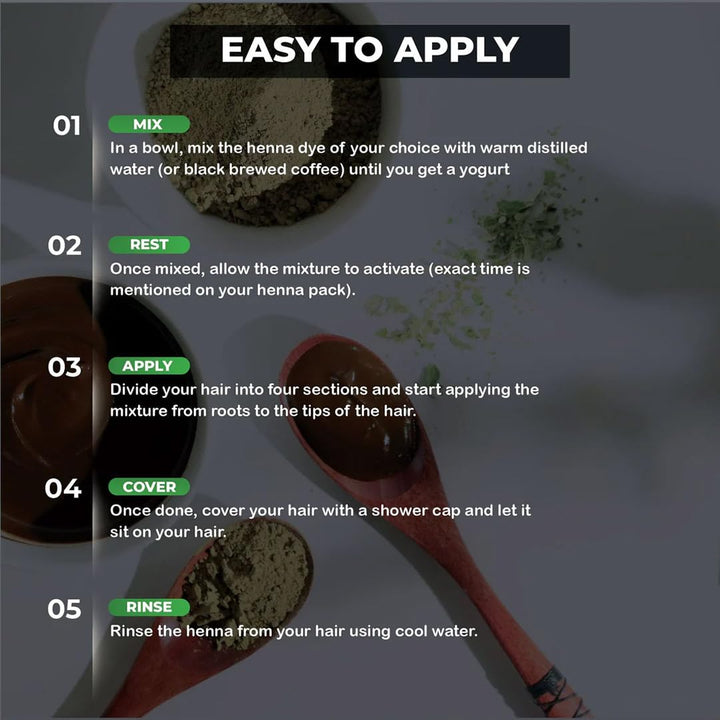 1 Pack of Dark Brown Henna Hair & Beard Color/Dye 150 Grams - Natural Hair Color, Plant-Based Hair Dye -