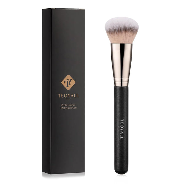 Domed Cheek Brush, Medium Precision Brush Head with Dense Synthetic Bristles for Contour Bronzer Blush with Loose Powder Cream