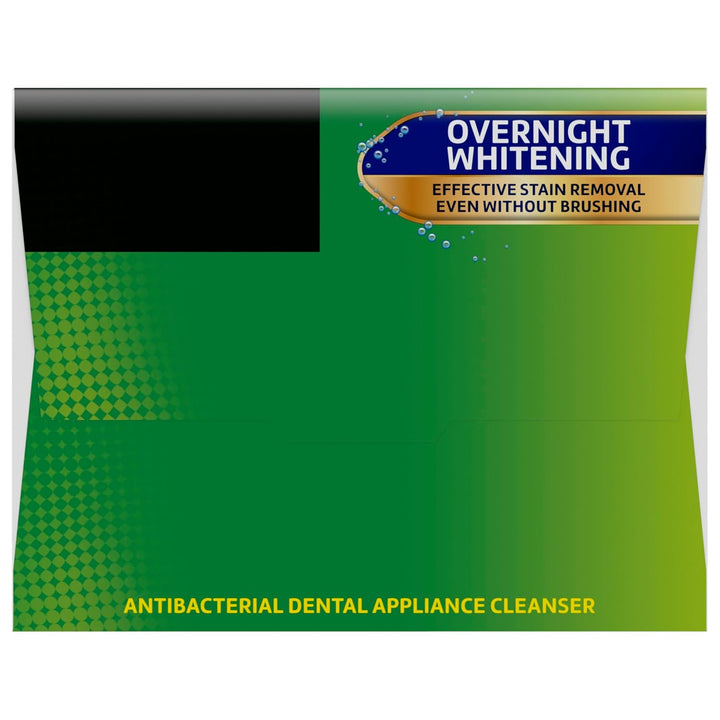 Overnight Whitening Antibacterial Dental Appliance Cleanser Tablets, 90 Count (2 Pack)