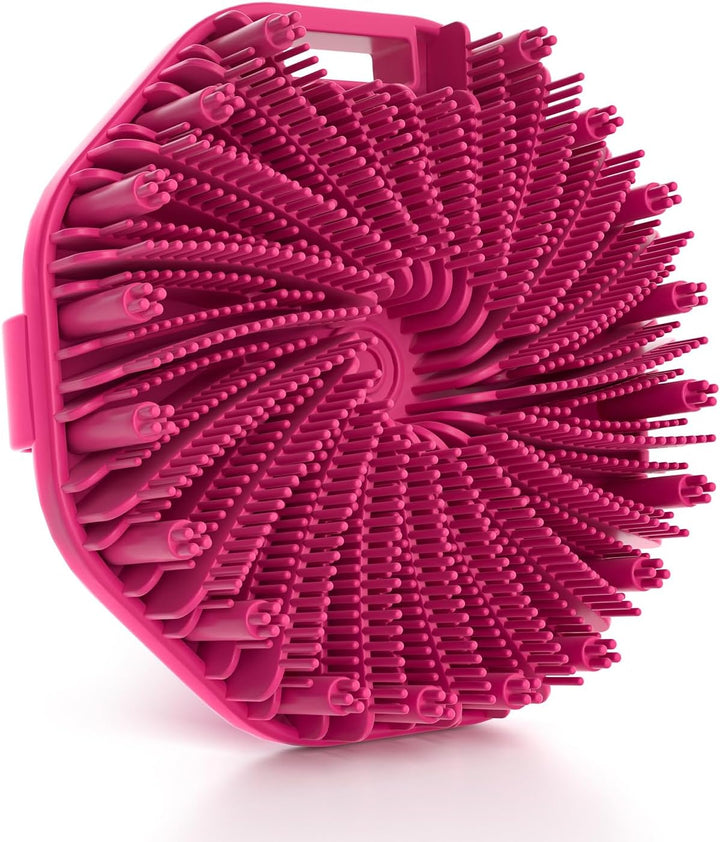 Silicone Body Scrubber, Exfoliating Body Wash Scrubbers Exfoliator, Shower Body Brush for Effective Showering Exfoliation and Gentle Massage (Black)