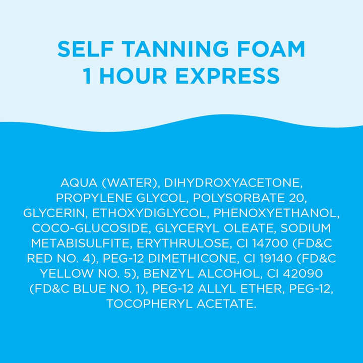Express Self Tanning Foam, Lightweight, Fragrance Free Self-Tanner for an Even, Streak-Free Tan, 6.76 Fl Oz