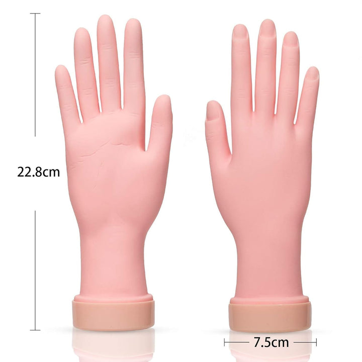 Nail Trainning Hand Flexible Soft Practice Plastic Mannequin Hand Nails Tips Art Trainer Manicure Practice Hand Tool