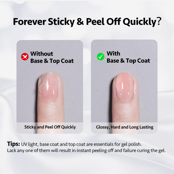 Clear Builder Gel for Nails, 16Ml Nail Strengthener in a Bottle, Nail Extension Hard Gel, Soak off Long Lasting UV Light Cure, Base Coat Top Coat Needed