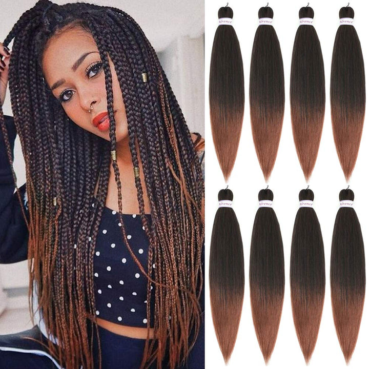 Purple Braiding Hair Pre Stretched Long Braid 30 Inch 2 Packs Professional Braiding Hair Extensions Synthetic Crochet Twist Braids (30 Inch, Purple)