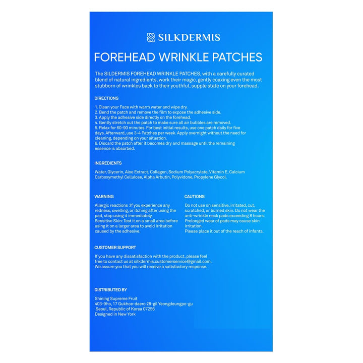 Forehead Wrinkle Patches 12Pcs with Aloe, Collagen, Vitamin E, anti Wrinkle Patches, Forehead Wrinkles Treatment