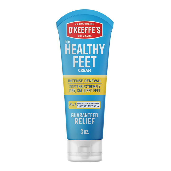 for Healthy Feet Intense Renewal Cream with Urea & Alpha Hydroxy Acid - 3 Oz Tube (1 Pack) - Chemically Exfoliates and Softens Extremely Callused, Dry Feet