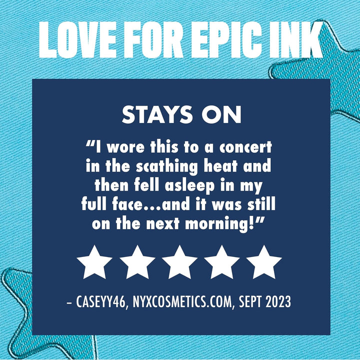 Epic Ink Liner, Waterproof Liquid Eyeliner - Black, Vegan Formula