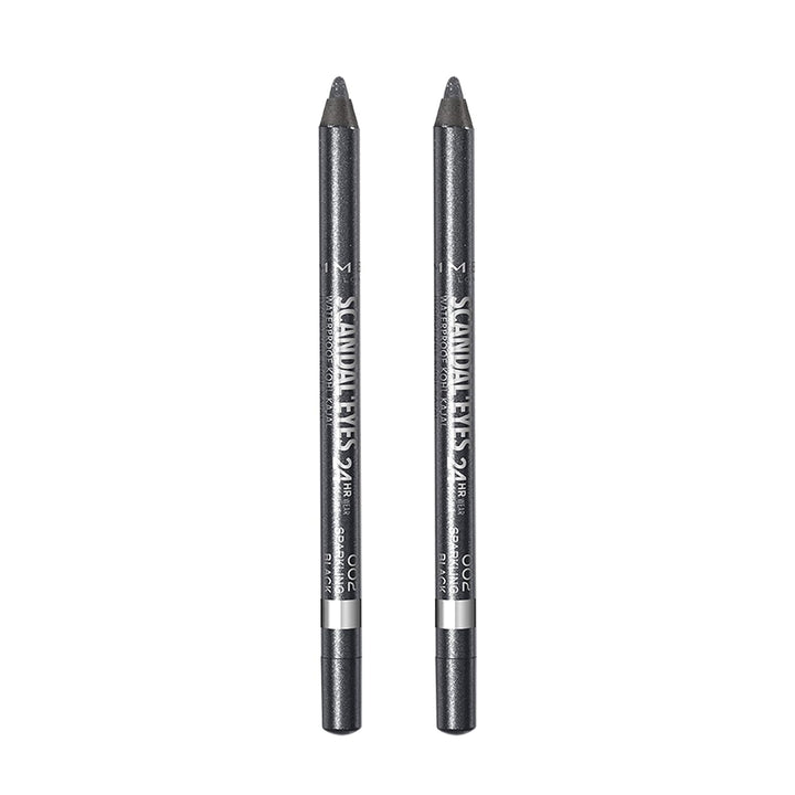 London Scandaleyes Waterproof Gel Pencil Eyeliner, Long-Wearing, Ultra-Smooth, Smudge-Proof, 001, Black, 0.04Oz