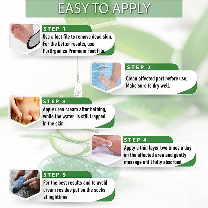 Urea 40% Foot Cream – Made in USA, Dermatologist Tested, Intensive Repair for Dry, Cracked Heels, Corns, Calluses & Rough Feet, Professional Strength Exfoliating & Moisturizing Cream