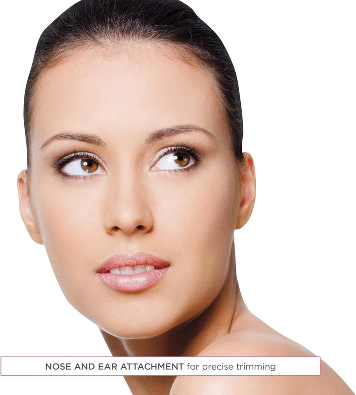 All-In-1 Facial Hair Trimmer for Women, Perfect for Face, Ear/Nose and Eyebrows, Battery-Powered