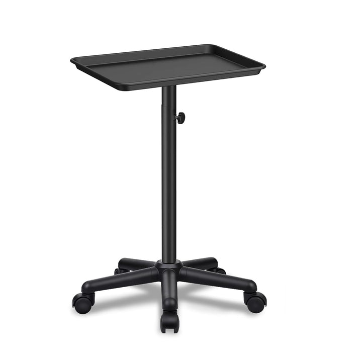 Salon Tray Cart,Instrument Tattoo Trolley Tray with Wheels Adjustable Height,Height Adjustble Hair Color Storage Tray Cart