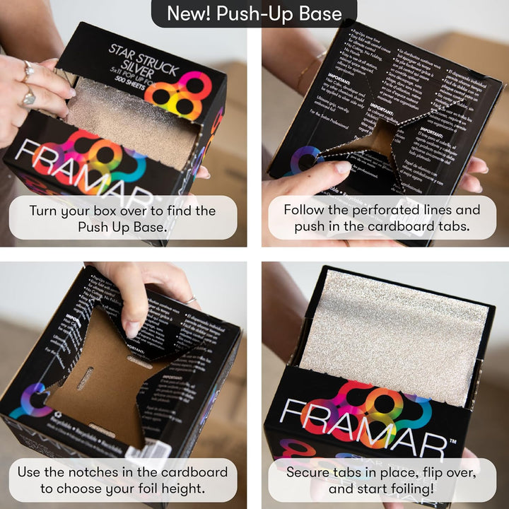 Silver Hair Foils for Highlighting - Pop up Hair Foil for Hair Highlighting, Highlight Foils for Hair, Aluminum Foil Sheets, Salon Foils for Hair Stylist, Non Slip 500 Pop up Foil Sheets