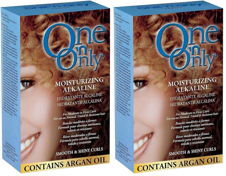 Moisturizing Alkaline Perm with Argan Oil, Moderate to Firm Curls, Fresh Scent, True-To-Rod Size Curls, Leaves Hair Shiny, Moisturized, and Manageable,